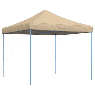 vidaXL Pop-Up hopfällbart partytält 292x292x315 cm beige