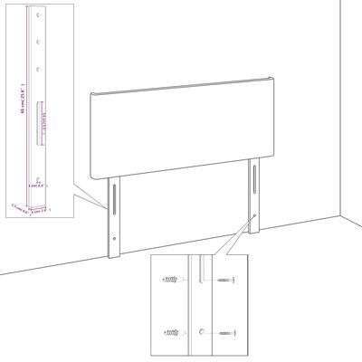 vidaXL Ramsäng med madrass blå 140x200 cm tyg