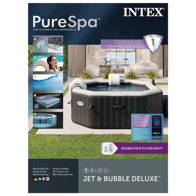 Intex Bubbelpool åttahörnig PureSpa