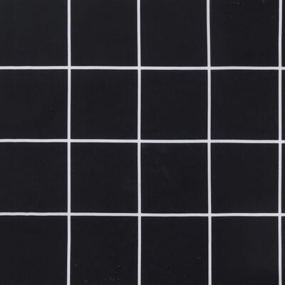 vidaXL Dynor till pallsoffa 2 st svart rutmönster Oxford-tyg