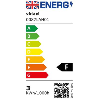 vidaXL Utomhusmarklampa med LED 3 st fyrkantiga