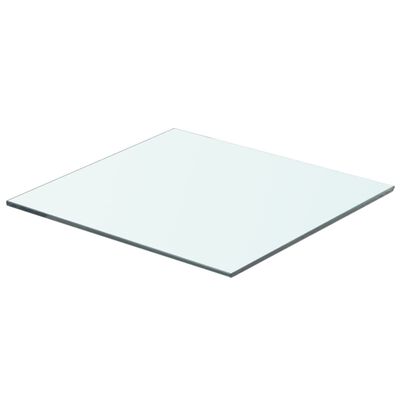 vidaXL Hyllplan 2 st glas genomskinlig 40x30 cm