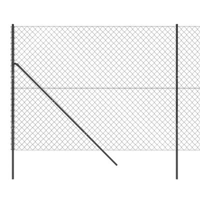 vidaXL Gunnebostängsel antracit 2x10 m