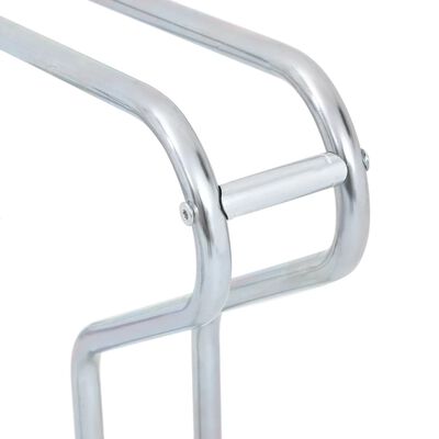 vidaXL Cykelställ för 5 cyklar fristående galvaniserat stål
