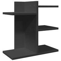 vidaXL Skrivbordshyllor svart 42x21,5x42 cm konstruerat trä