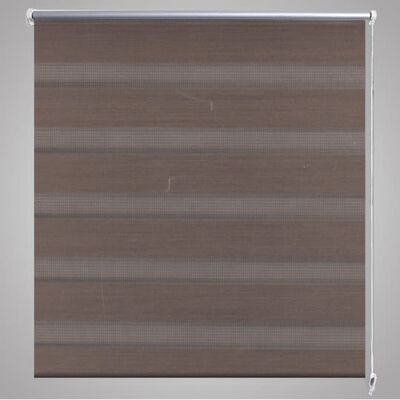 Rullgardin randig brun 60 x 120 cm transparent