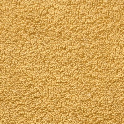 vidaXL Premium badhanddukar SOLUND 10st guld 100x150cm 600gsm