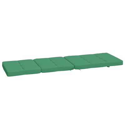 vidaXL Stolsdynor för däckstolar 2 st grön oxfordtyg