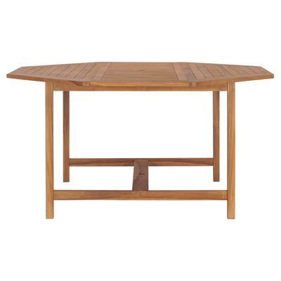 vidaXL Trädgårdsbord 150x150x75 cm massiv teak