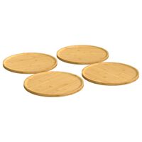 vidaXL Pizzatallrikar 4 st Ø32x1,5 cm bambu