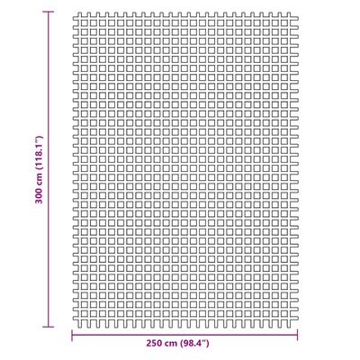 vidaXL Campingmatta antracit 3x2,5 m