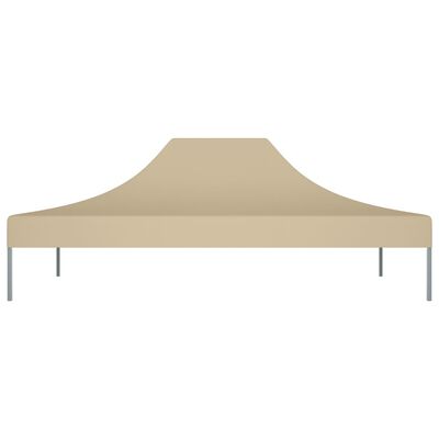 vidaXL Tak till partytält 4,5x3 m beige 270 g/m²