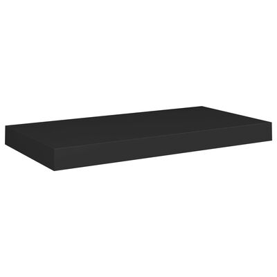 vidaXL Svävande vägghyllor 2 st svart 50x23x3,8 cm MDF