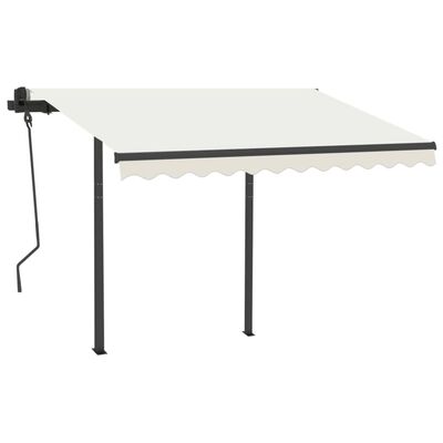 vidaXL Markisstolpar set antracit 300x245 cm järn