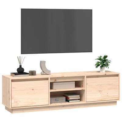 vidaXL Tv-bänk 140x35x40 cm massiv furu