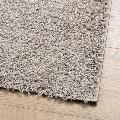 vidaXL Ryamatta PAMPLONA lång lugg modern beige 200x200 cm