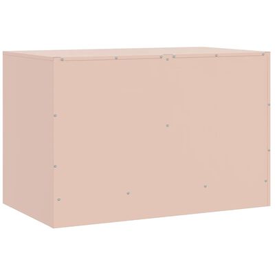 vidaXL TV-skåp rosa 67x39x44 cm stål