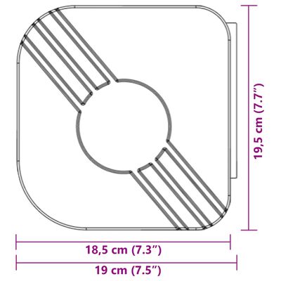 vidaXL Markis infällbar blå och vit 5x3 m tyg&aluminium