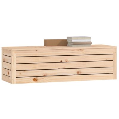 vidaXL Förvaringslåda 109x36,5x33 cm massiv furu