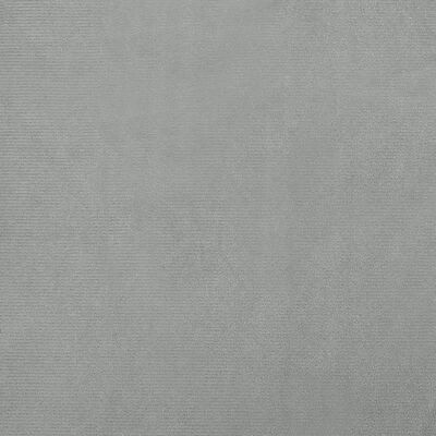 vidaXL Hundbädd ljusgrå 100x54x33 cm sammet