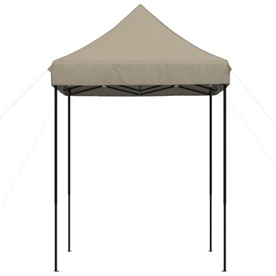 vidaXL Pop-Up hopfällbart partytält 200x200x306 cm taupe