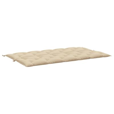 vidaXL Bänkdyna för trädgården beige 180x(50+50)x7 cm oxfordtyg