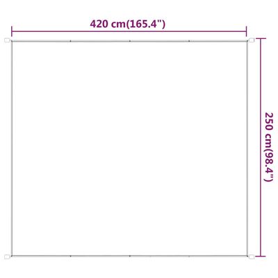 vidaXL Markis vertikal antracit 250x420 cm oxfordtyg