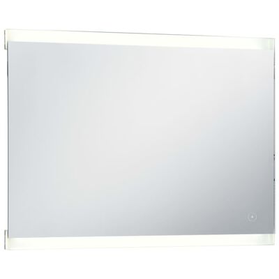 vidaXL Badrumsspegel LED med touch-sensor 100x60 cm