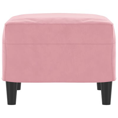 vidaXL Fotpall rosa 60x50x41 cm sammet