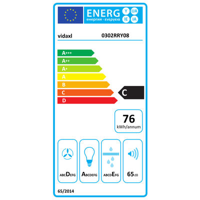 vidaXL Köksfläkt med LCD för köksö 90 cm 756 m³/tim LED