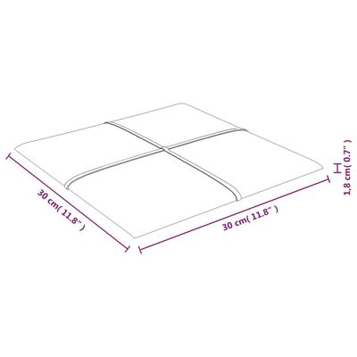 vidaXL Väggpaneler 12 st gul 30x30 cm sammet 1,08 m²