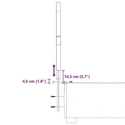 vidaXL Ramsäng med madrass mörkgrå 90x190 cm sammet