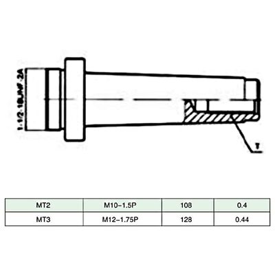 vidaXL Borrverktygssats 15 delar 50 mm borrchuck MT3-F1-12