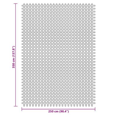 vidaXL Campingmatta blå 3,5x2,5 m