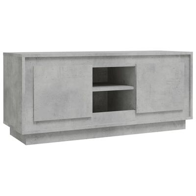 vidaXL Tv-bänk betonggrå 102x35x45 cm konstruerat trä