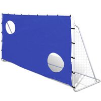 vidaXL Fotbollsmål med siktvägg 240 x 92 x 150 cm högkvalitativ