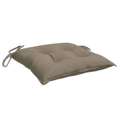 vidaXL Stolsdynor 2 st taupe 40x40x7 cm oxfordtyg