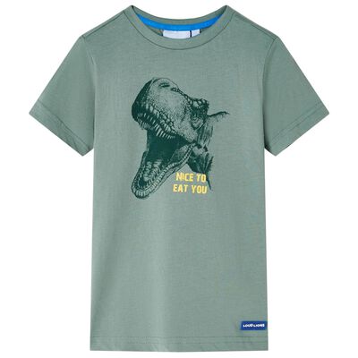 T-shirt för barn khaki 128