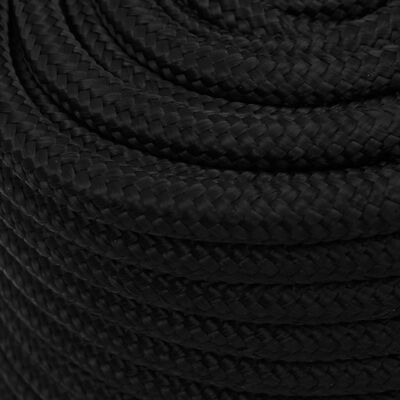 vidaXL Rep svart 18 mm 100 m polyester