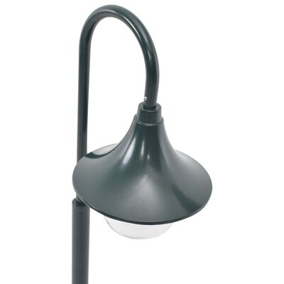 vidaXL Lyktstolpe för trädgård E27 120 cm aluminium mörkgrön