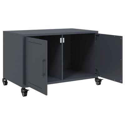 vidaXL Tv-bänk antracit 68x39x43,5 cm stål