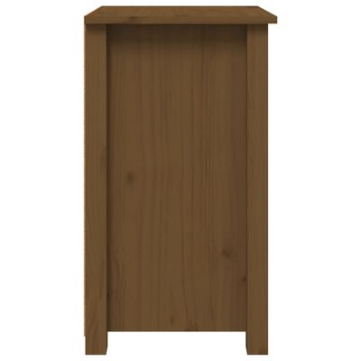 vidaXL Sängbord 2 st honungsbrun 40x35x61,5 cm massiv furu