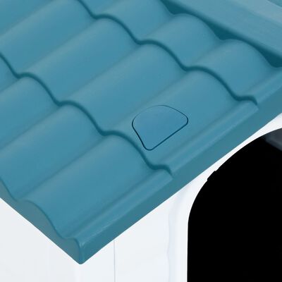 vidaXL Hundkoja blå 90,5x68x66 cm polypropylen