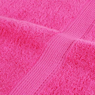 vidaXL Premium handdukar 6 st SOLUND rosa 600 gsm