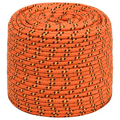 vidaXL Båtlina orange 8 mm 25 m polypropylen