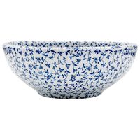 vidaXL Handfat vit och blå rund Φ41x14 cm keramik