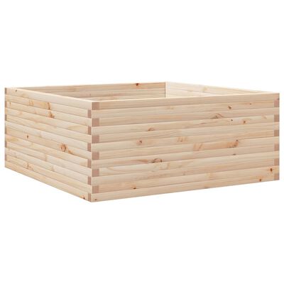 vidaXL Odlingslåda 110x110x46 cm massivt furuträ