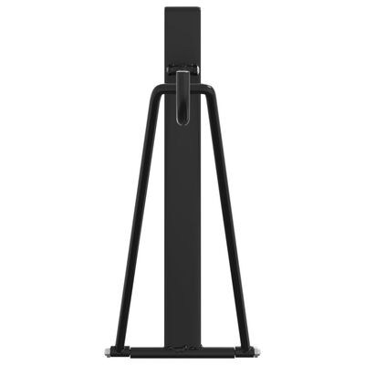 vidaXL Hopfällbart sadelställ portabelt svart stål