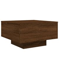 vidaXL Soffbord brun ek 55x55x31 cm konstruerat trä
