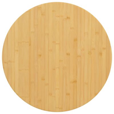 vidaXL Bordsskiva Ø80x2,5 cm bambu